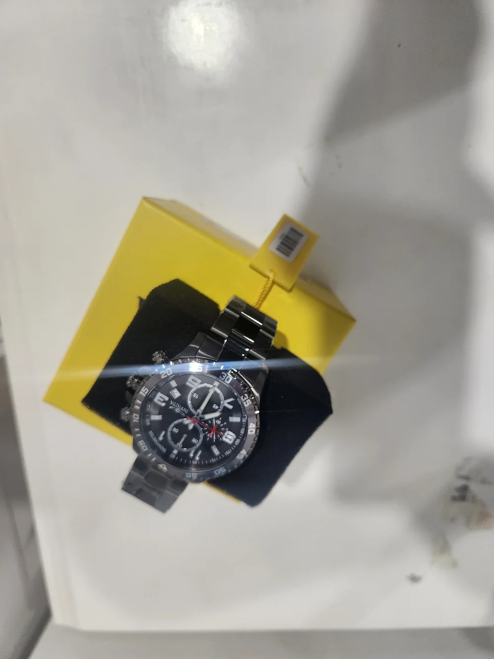 Invicta Black Chronograph Stainless Steel Watch